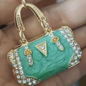 . GREEN OR BLUE HANDBAG CHARMS   (NWT)  2 OF EACH AVAILABLE